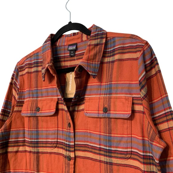 PATAGONIA | Women’s Long-Sleeve Fjord Flannel - Barro Brown - Sz Med - NWT - Picture 2 of 10